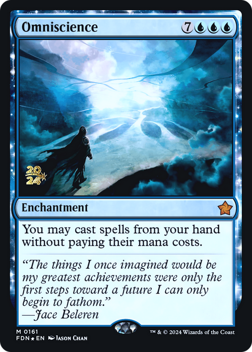 Omniscience (FDN) (PRE-161) - Foundations Promos: (enchantment) Foil