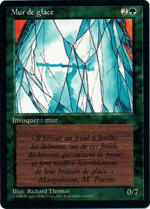 Wall of Ice (FBB-) - Foreign Black Border