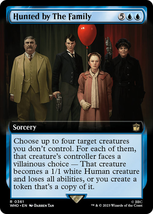 Hunted by The Family (Extended Art) (WHO-361) - Doctor Who: (Extended Art) Foil