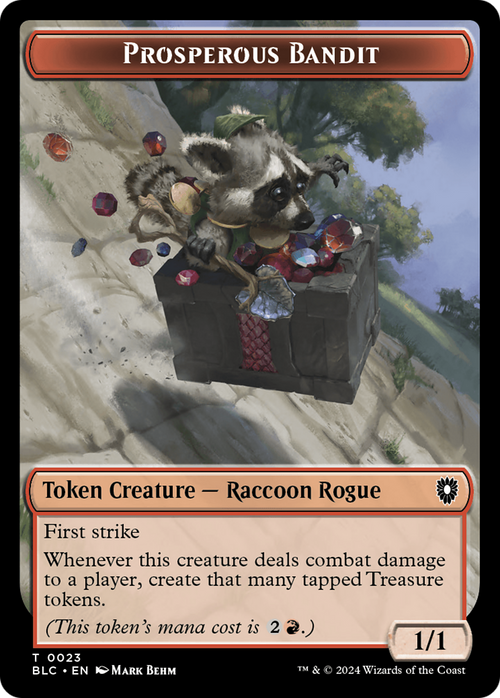 Prosperous Bandit (TBLC-023) - Bloomburrow Commander Tokens