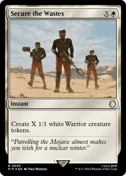 Secure the Wastes (Surge Foil) (PIP-699) - Fallout Foil