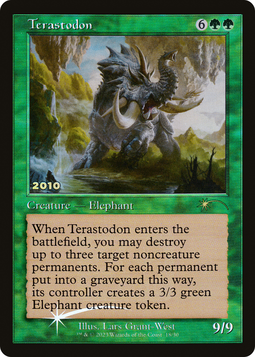 Terastodon (30A-P-018) - 30th Anniversary Play Promos Foil