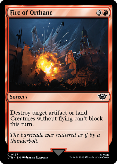 Fire of Orthanc (LTR-127) - The Lord of the Rings: Tales of Middle-earth Foil