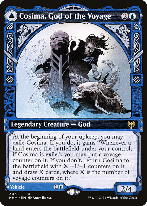 Cosima, God of the Voyage (Showcase) (KHM-303) - Kaldheim: (Showcase) Foil