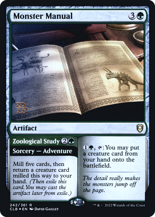 Monster Manual (PRE-242) - Battle for Baldur's Gate Promos Foil