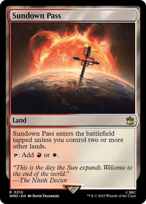 Sundown Pass (WHO-310) - Doctor Who Foil