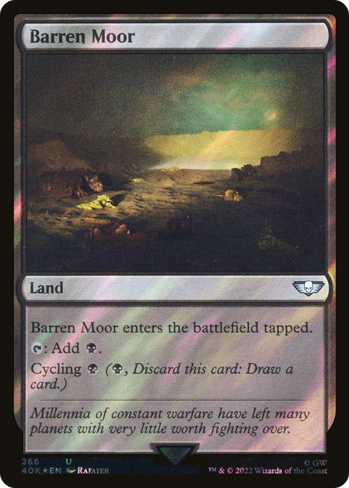Barren Moor (Surge Foil) (40K-266) - Warhammer 40,000 Commander Foil