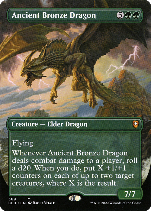 Ancient Bronze Dragon (Borderless) (CLB-369) - Commander Legends: Battle for Baldur's Gate Foil