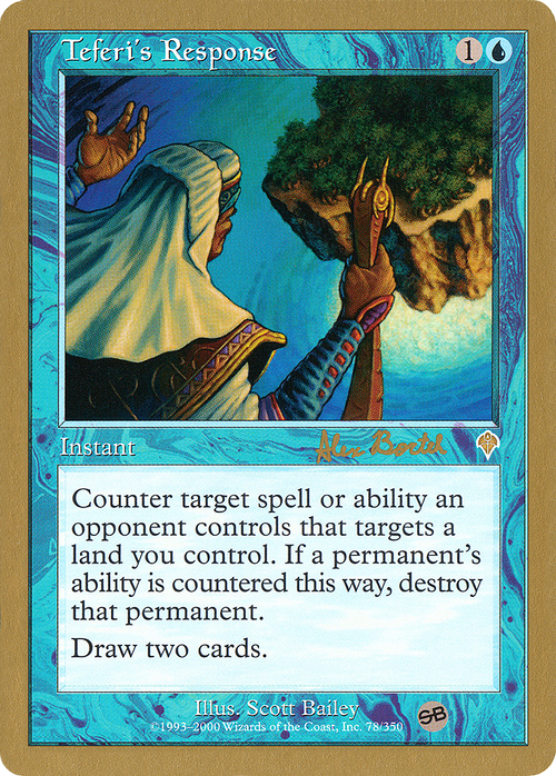 Teferi's Response - 2001 Alex Borteh (INV) (SB) (WCD-) - World Championship Decks 2001