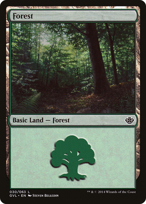 Forest (30) (Garruk vs Liliana) (DD3-030) - Duel Decks Anthology: Garruk vs. Liliana