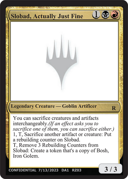 Slobad, Actually Just Fine (UNK-RZ03A) - Unknown Event