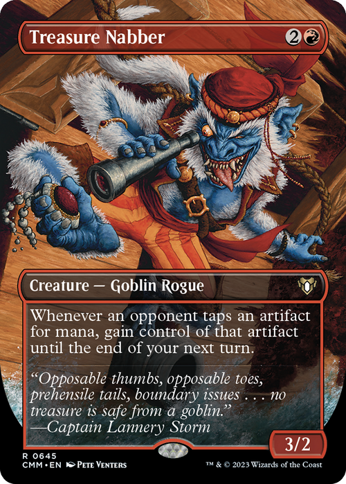 Treasure Nabber (Borderless) (CMM-645) - Commander Masters Foil