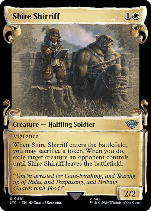 Shire Shirriff (Showcase Scrolls) (LTR-481) - The Lord of the Rings: Tales of Middle-earth: (Showcase)