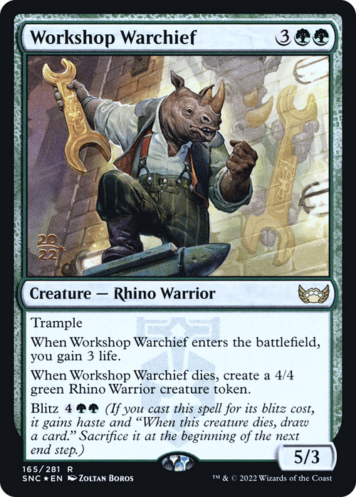 Workshop Warchief (PRE-165) - Streets of New Capenna Promos Foil