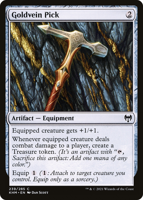 Goldvein Pick (KHM-239) - Kaldheim Foil