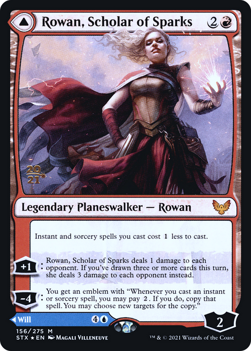 Rowan, Scholar of Sparks (PRE-156S) - Strixhaven: School of Mages Promos Foil