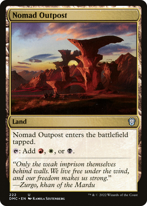 Nomad Outpost (DMC-222) - Dominaria United Commander