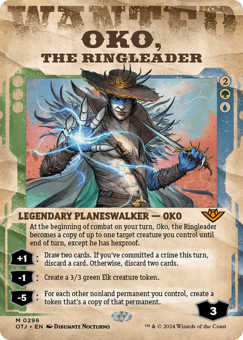 Oko, the Ringleader (Showcase) (OTJ-296) - Outlaws of Thunder Junction: (Showcase) (Borderless)