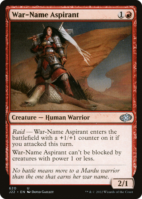 War-Name Aspirant (J22-620) - Jumpstart 2022