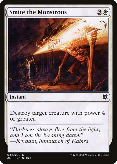 Smite the Monstrous (ZNR-042) - Zendikar Rising