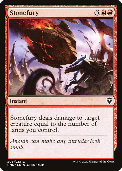 Stonefury (CMR-203) - Commander Legends Foil