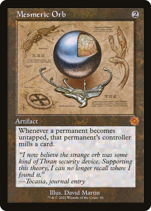 Mesmeric Orb (Schematic) (BRR-094) - The Brothers' War Retro Artifacts Foil