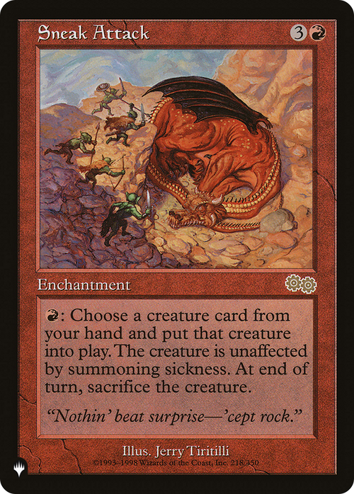 Sneak Attack (LIST-USG-218) - The List