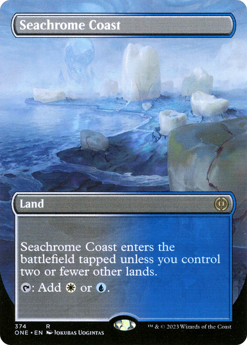 Seachrome Coast (Borderless) (ONE-374) - Phyrexia: All Will Be One Foil