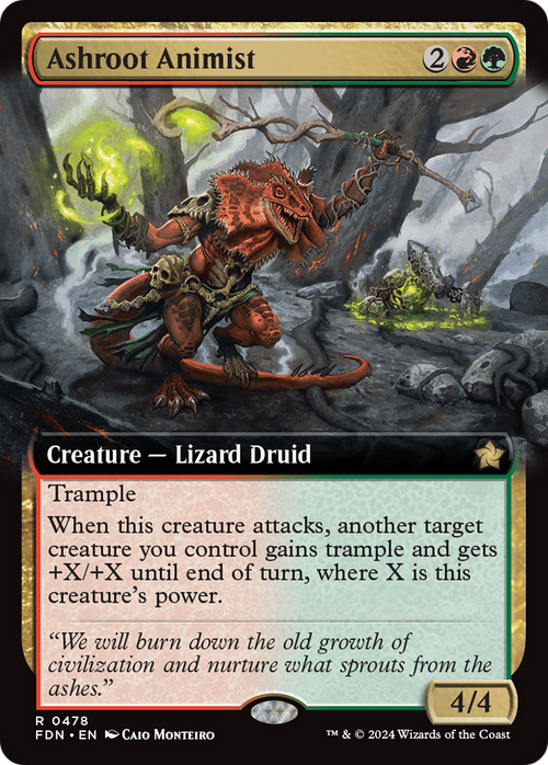 Ashroot Animist (Extended Art) (FDN-478) - Foundations: (Extended Art)