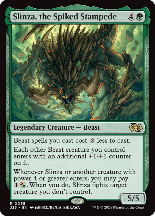 Slinza, the Spiked Stampede (Anime) (J25-055) - Foundations Jumpstart