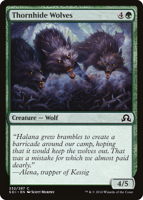 Thornhide Wolves (SOI-232) - Shadows over Innistrad