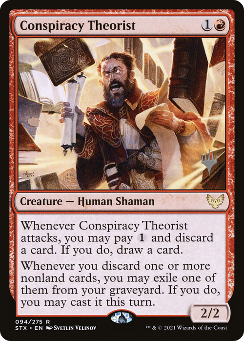 Conspiracy Theorist (PPSTX-94P) - Strixhaven: School of Mages Promos Foil