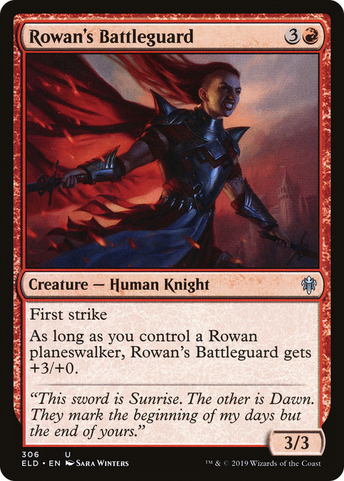 Rowan's Battleguard (ELD-306) - Throne of Eldraine