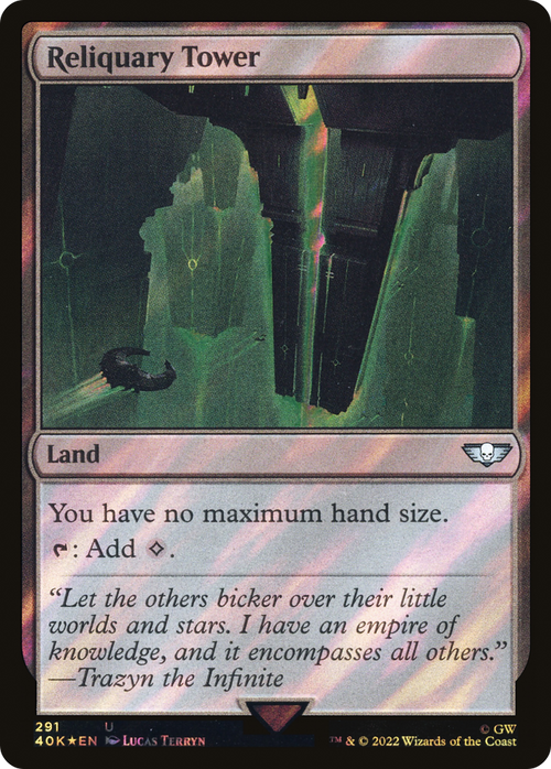 Reliquary Tower (Surge Foil) (40K-291) - Warhammer 40,000 Commander Foil