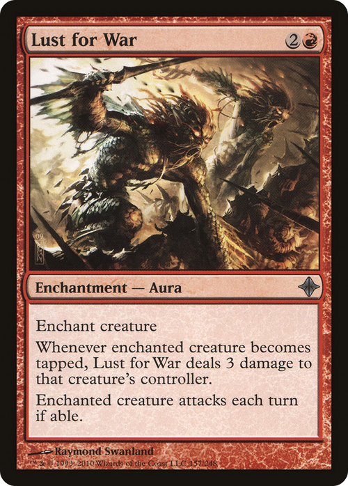 Lust for War (ROE-157) - Rise of the Eldrazi Foil