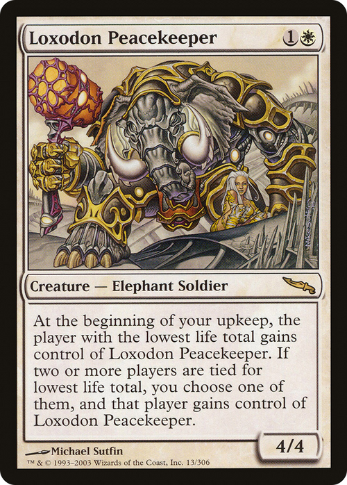 Loxodon Peacekeeper (MRD-013) - Mirrodin