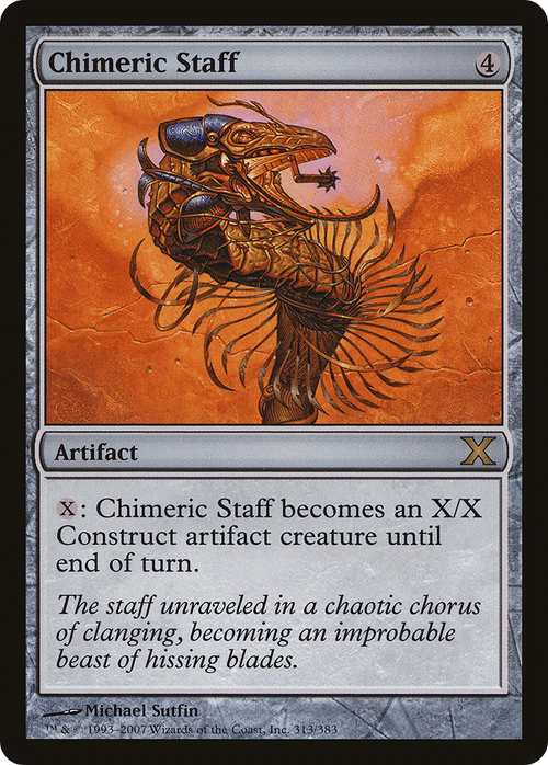 Chimeric Staff (10E-313) - Tenth Edition Foil