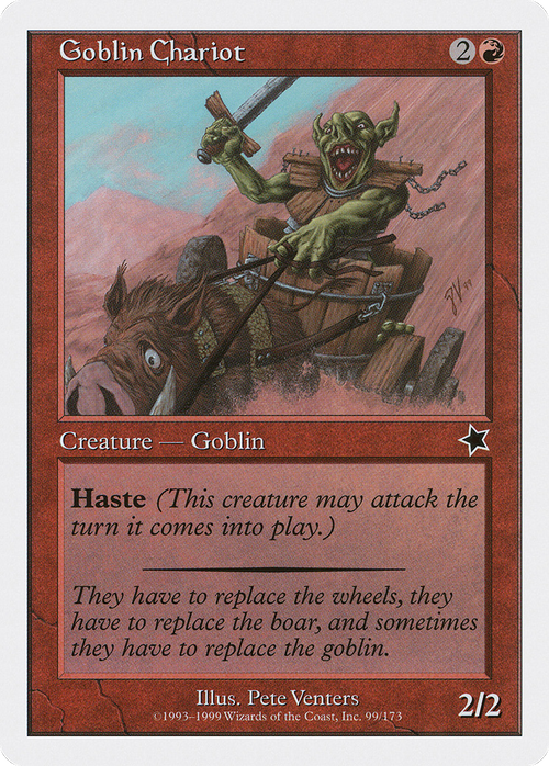 Goblin Chariot (S99-099) - Starter 1999