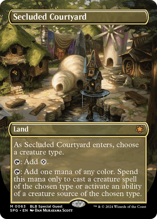 Secluded Courtyard (Borderless) (SPG-063) - Special Guests Foil