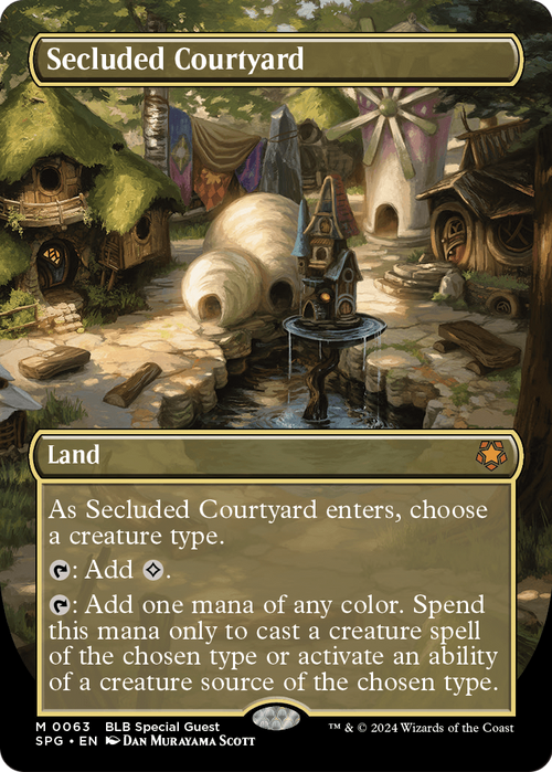 Secluded Courtyard (Borderless) (SPG-063) - Special Guests