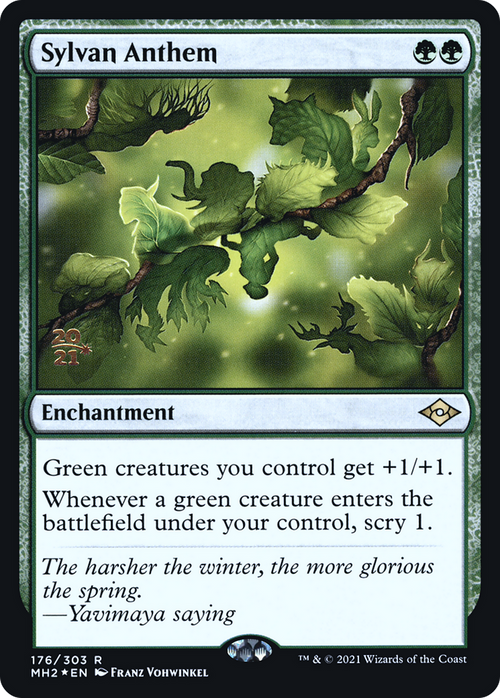 Sylvan Anthem (PRE-176S) - Modern Horizons 2 Promos Foil