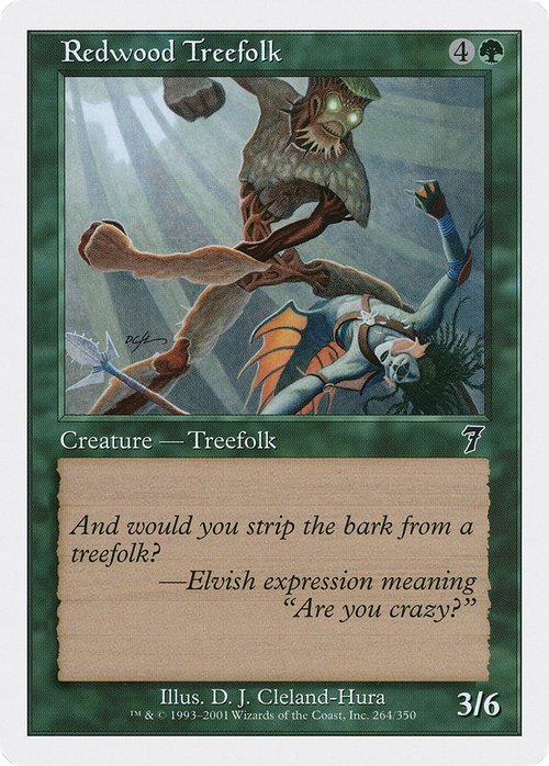 Redwood Treefolk (7ED-264) - 7th Edition Foil