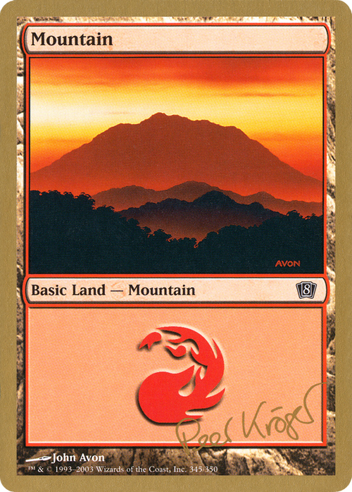 Mountain (345) - 2003 Peer Kroger (8ED) (WCD-PK345) - World Championship Decks 2003