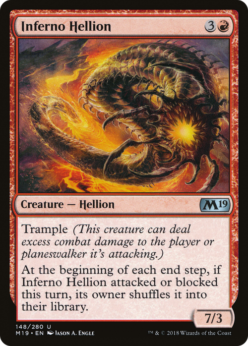 Inferno Hellion (M19-148) - Core Set 2019 Foil