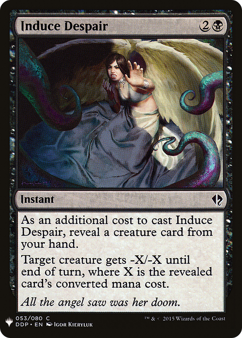 Induce Despair (LIST-DDP-53) - The List