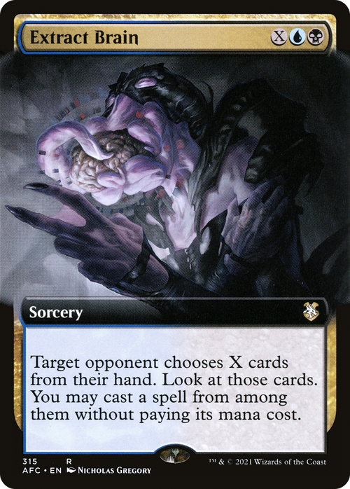 Extract Brain (Extended Art) (AFC-315) - Forgotten Realms Commander: (Extended Art)