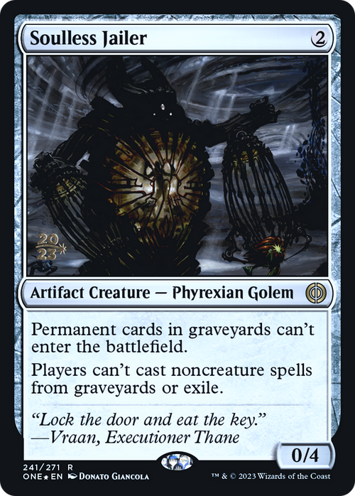 Soulless Jailer (PRE-241) - Phyrexia: All Will Be One Promos Foil