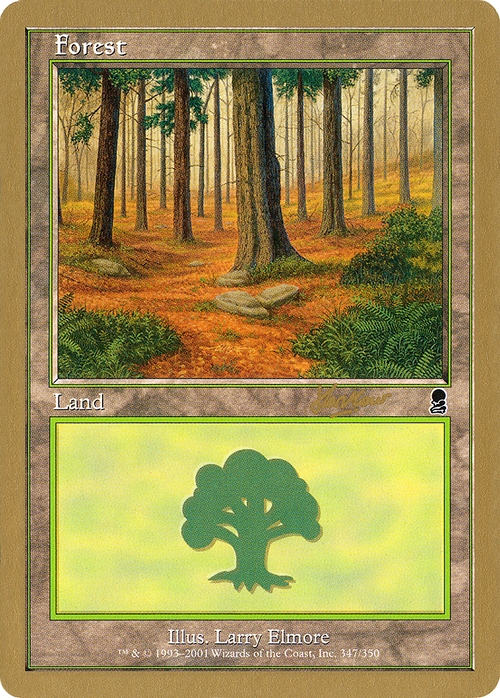 Forest (347) - 2002 Sim Han How (ODY) (WCD-) - World Championship Decks 2002