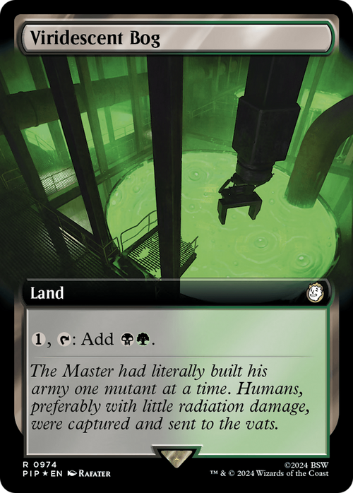 Viridescent Bog (Extended Art) (Surge Foil) (PIP-974) - Fallout: (Extended Art) Foil