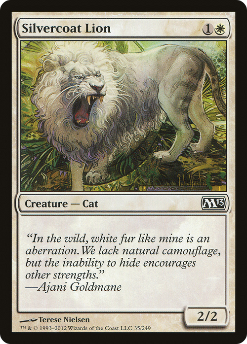 Silvercoat Lion (M13-035) - Magic 2013 Foil
